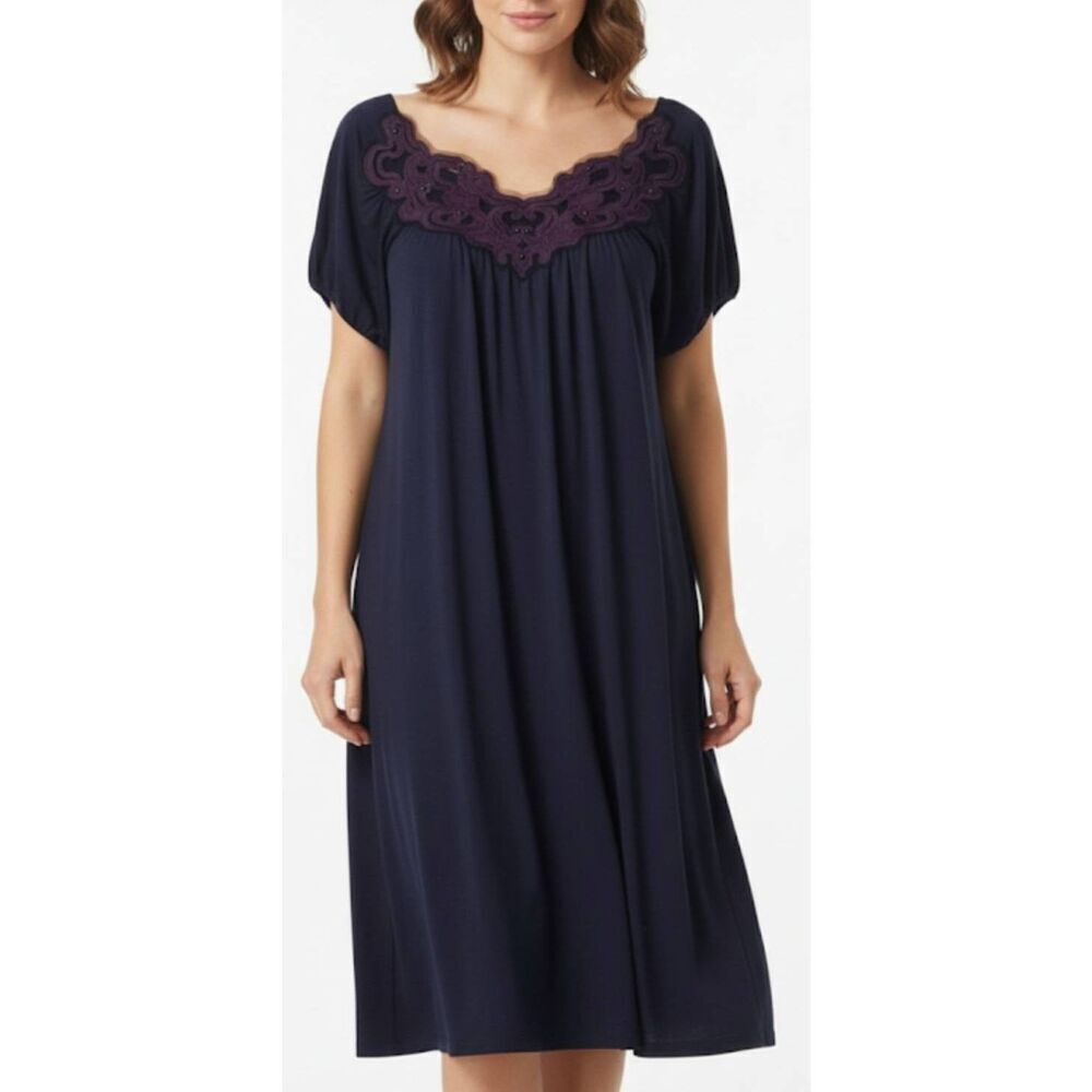 Vivienne Tam Womens Medium day dress casual everyday leisurewear blue pockets